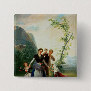 Francisco Jose de Goya y Lucientes The Florists Button
