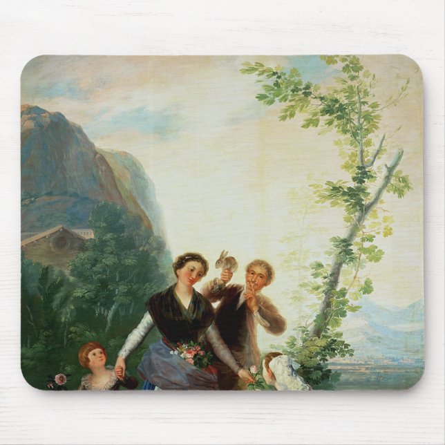 Francisco Jose de Goya y Lucientes | The Florists  Mouse Pad (Front)