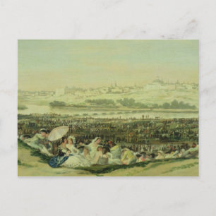Francisco Jose de Goya y Lucientes The Meadow at Postcard