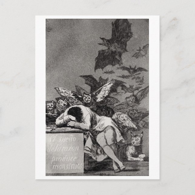 Francisco Jose de Goya y Lucientes | The Sleep of  Postcard (Front)