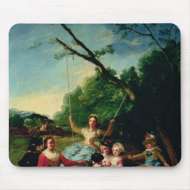 Francisco Jose de Goya y Lucientes | The Swing Mouse Pad (Front)