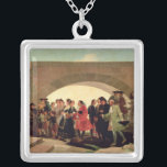 Francisco Jose de Goya y Lucientes | The Wedding,  Silver Plated Necklace<br><div class="desc">The Wedding,  1791-92 | by Francisco Jose de Goya y Lucientes | Art Location: Prado,  Madrid,  Spain | Spanish Artist | Image Collection Number: XIR52603</div>