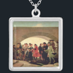 Francisco Jose de Goya y Lucientes | The Wedding,  Silver Plated Necklace<br><div class="desc">The Wedding,  1791-92 | by Francisco Jose de Goya y Lucientes | Art Location: Prado,  Madrid,  Spain | Spanish Artist | Image Collection Number: XIR52603</div>