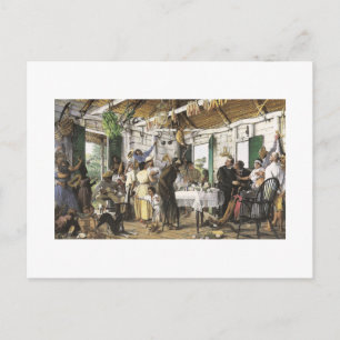 Francisco Oller El Velorio Postcard