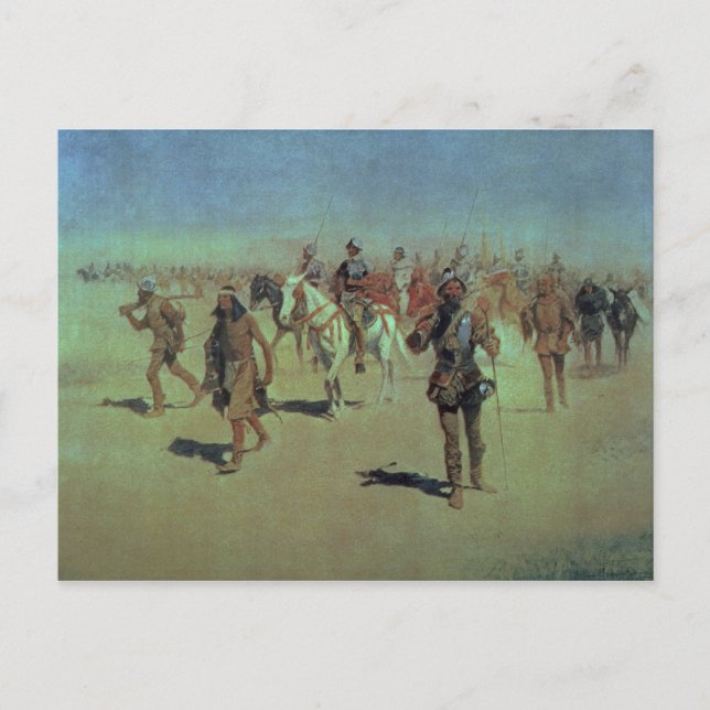 Francisco Vasquez de Coronado  Making his Way Postcard (Front)