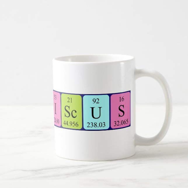 Franciscus periodic table name mug (Right)