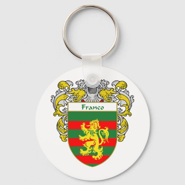 Franco Coat of Arms (Mantled) Keychain (Front)
