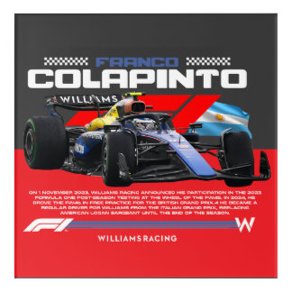 Franco colapinto acrylic print