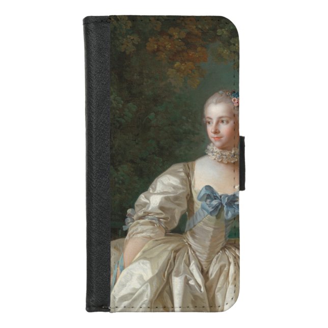 Francois Boucher - Madame Bergeret iPhone Wallet Case (Front)