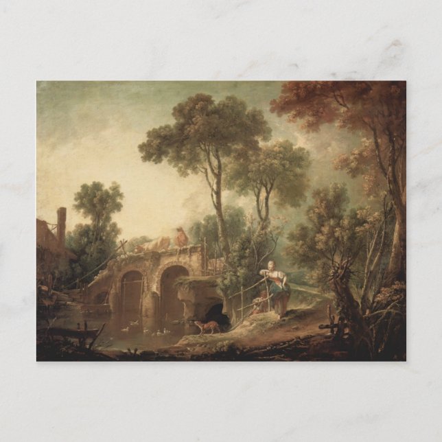 Francois Boucher - The Bridge Postcard (Front)