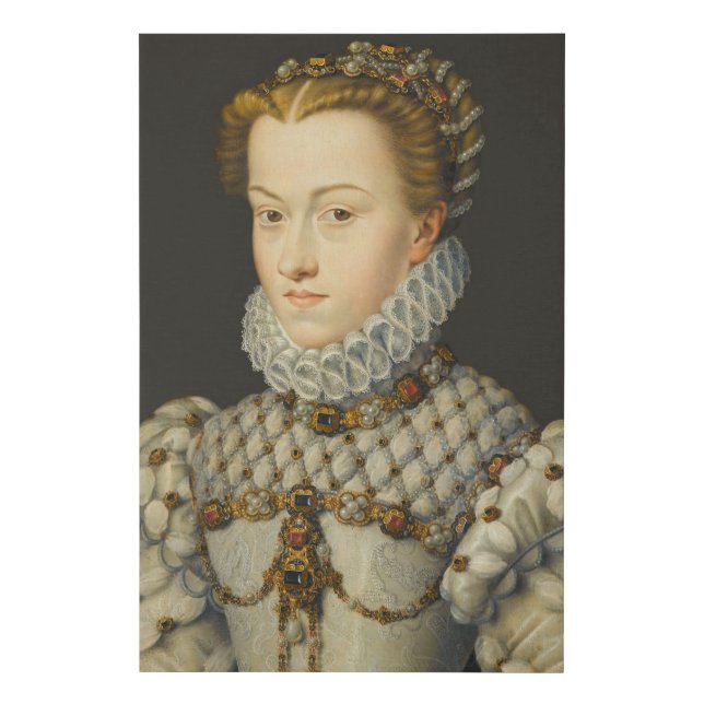 Francois Clouet - Elisabeth of Austria Faux Canvas Print (Front)
