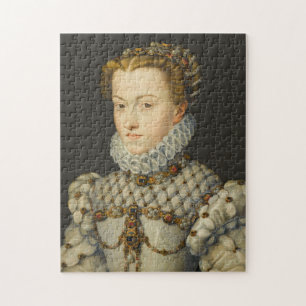 Francois Clouet - Elisabeth of Austria Jigsaw Puzzle