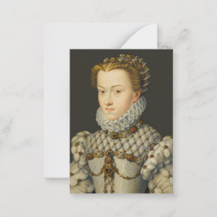 Francois Clouet - Elisabeth of Austria Note Card