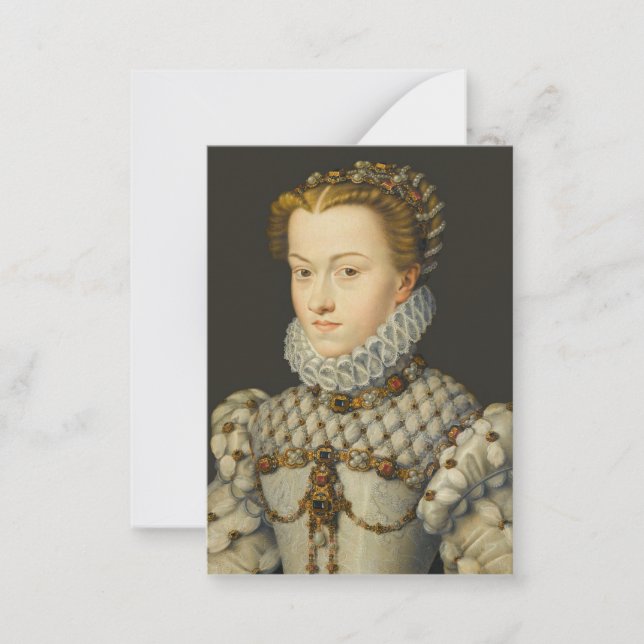 Francois Clouet - Elisabeth of Austria Note Card (Front)