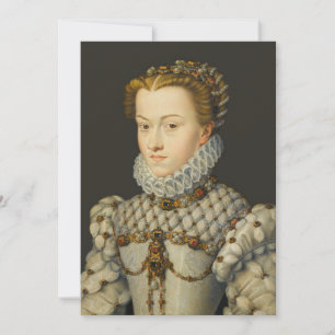 Francois Clouet - Elisabeth of Austria Thank You Card