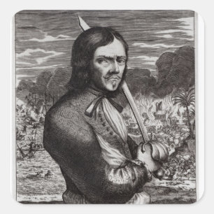 Francois Lolonois, General of the French Square Sticker