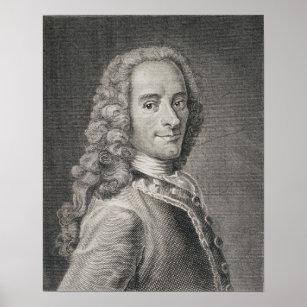Francois Marie Arouet de Voltaire Poster