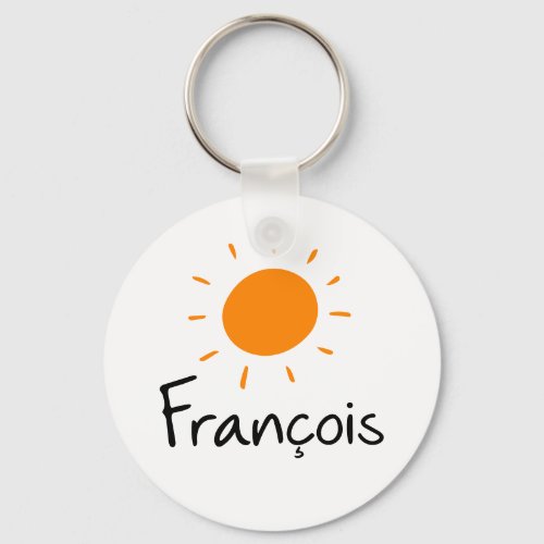 Francois Orange Sun Keychain