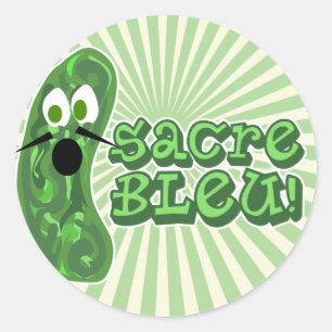 Francois the Cucumber Bold Classic Round Sticker