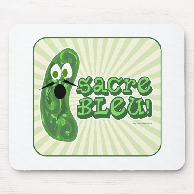 Francois the Cucumber Mouse Pad (Front)