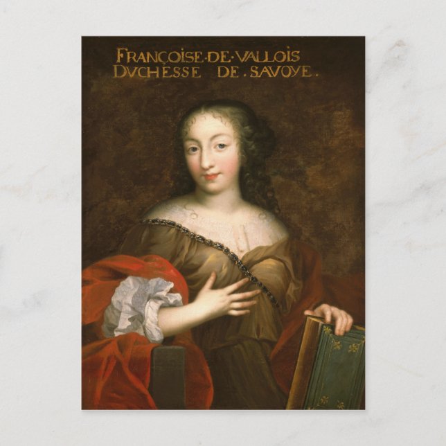 Francoise-Madeleine d'Orleans  Duchess of Savoy Postcard (Front)