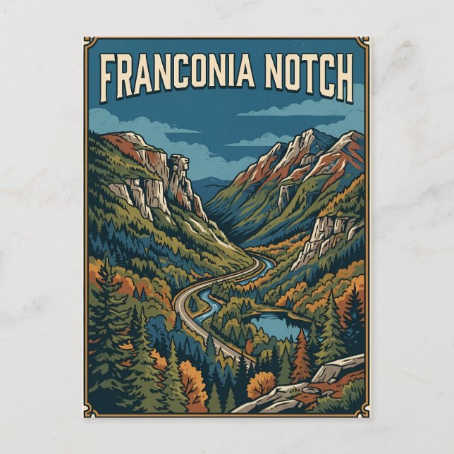 Franconia Notch Postcard (Front)
