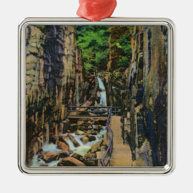 Franconia Notch State Park Metal Ornament (Front)