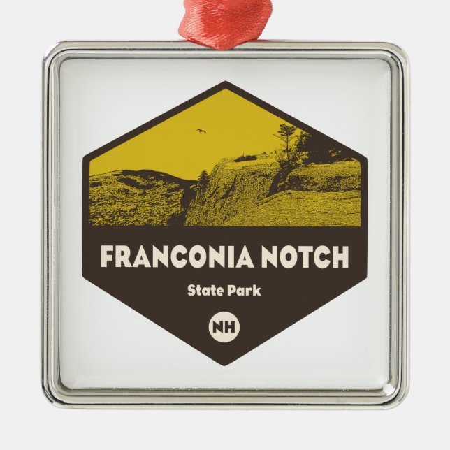 Franconia Notch State Park New Hampshire Metal Ornament (Front)