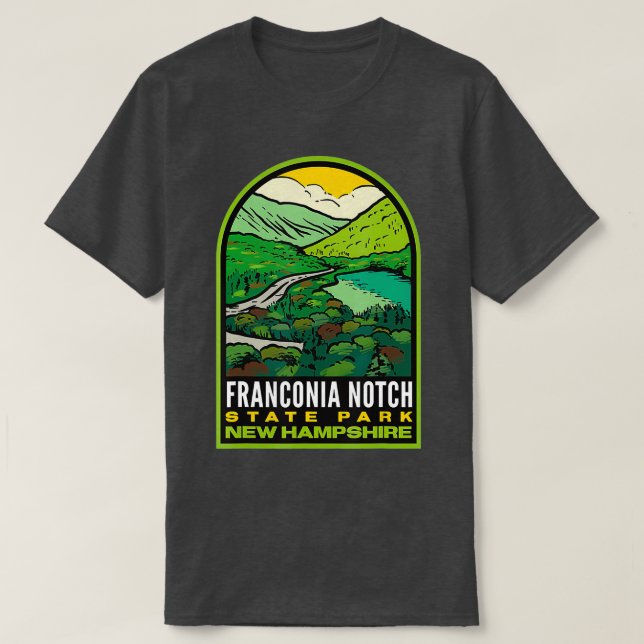 Franconia Notch State Park New Hampshire T-Shirt (Design Front)
