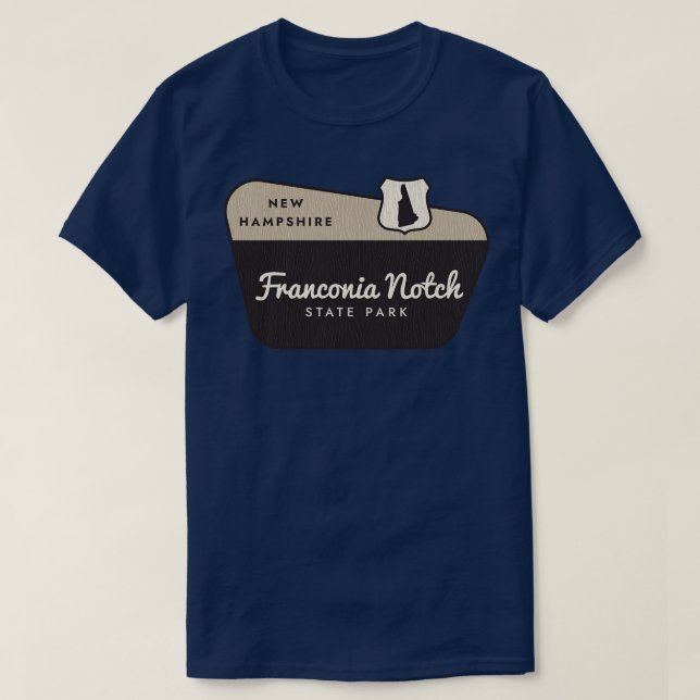 Franconia Notch State Park New Hampshire Welcome S T-Shirt (Design Front)