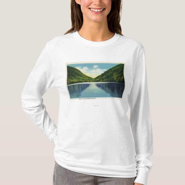 Franconia Notch State Park View of Profile Lake T-Shirt (Front)