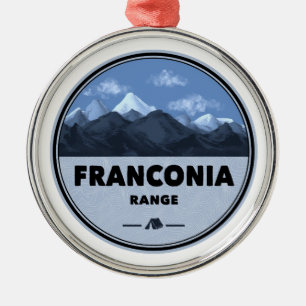 Franconia Range New Hampshire Camping Metal Ornament