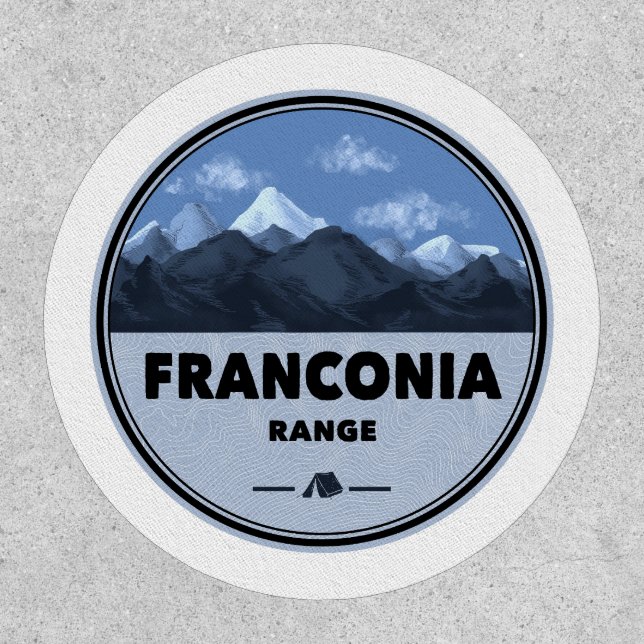 Franconia Range New Hampshire Camping Patch (Front)