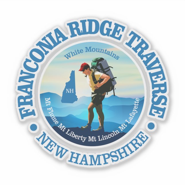 Franconia Ridge Traverse (C) Sticker (Front)