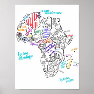 Francophone Africa Poster