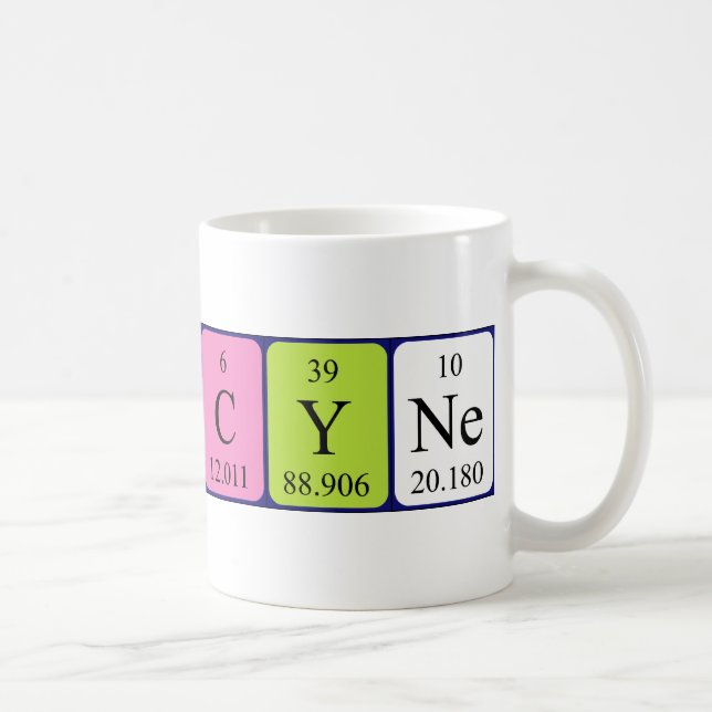 Francyne periodic table name mug (Right)