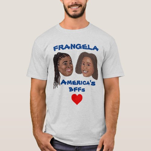 Frangela Cartoon Heads T_Shirt