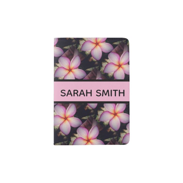 Frangipane Flower Passport Holder (Front)