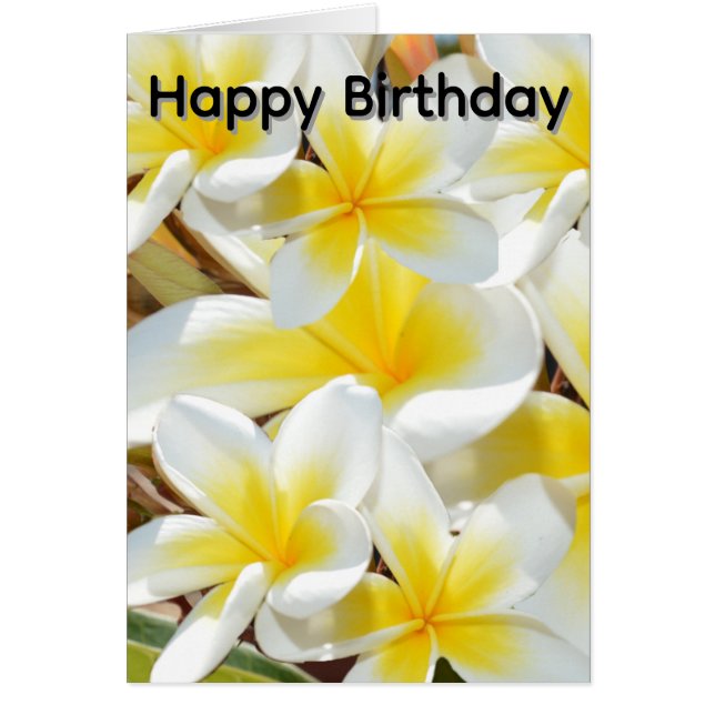 Frangipani_Bouquet, Birthday Card (Front)