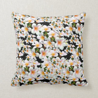 FRANGIPANI FLORAL FABULOUSNOUS THROW PILLOW