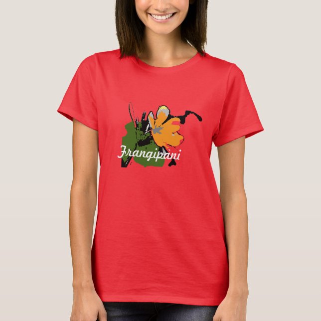Frangipani Flower T-Shirt (Front)