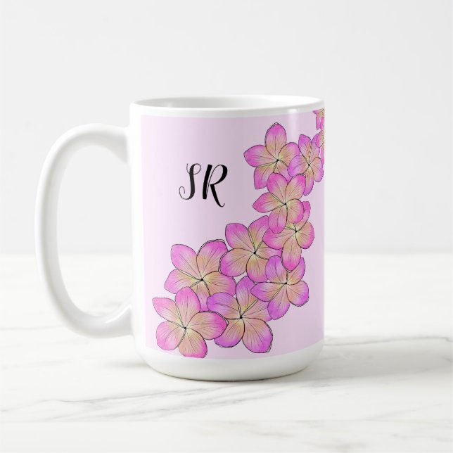 Frangipani Personalized Coffee Mug (Left)