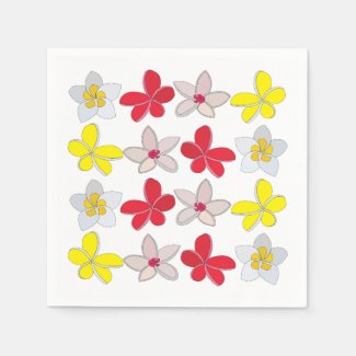 Frangipani Plumeria Colorful Flower Floral Party