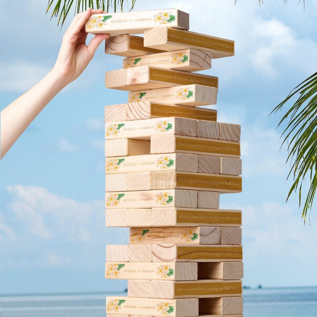 Frangipani plumeria flower floral wedding topple tower (Creator Uploaded)