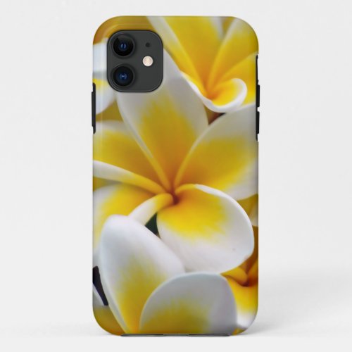 Frangipani Plumeria Flower Photo iPhone 11 Case