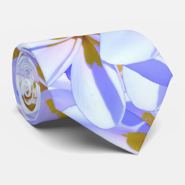 Frangipani Splender, Neck Tie (Rolled)