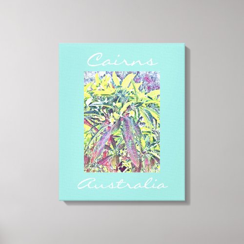 Frangipani Tree Cairns Australia tropical Canvas Print