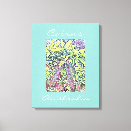 Frangipani Tree Cairns Australia tropical Canvas Print
