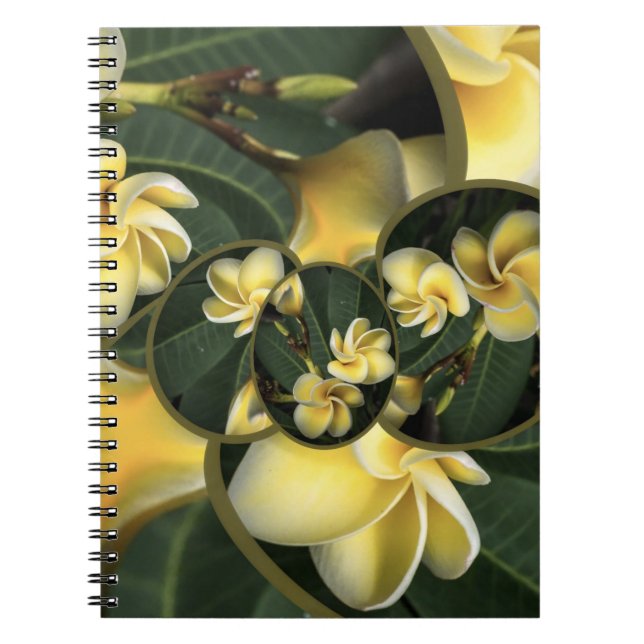 Frangipani Tropical Design 80 page note book (Front)