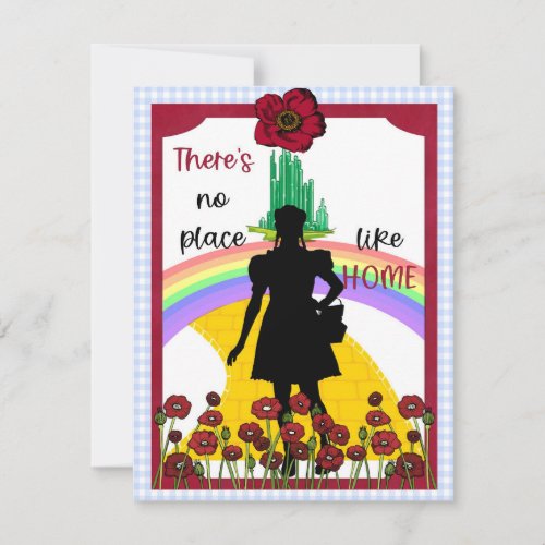 Frank Baums Wizard of OZ  No Place Like Home Card